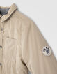 Boys’ beige/Vichy check reversible jacket-4