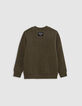 Sweat khaki typo punch needle effect boy-5