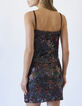 Women’s navy blue camisole with multicolour sequins-2