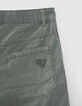 Girls’ khaki army-vibe shorts-6