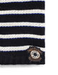 Snood et bonnet navy tricot à rayures bébé garçon-4