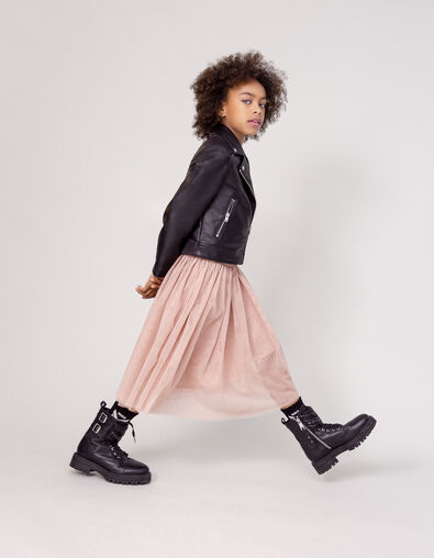 Jupe midi rose en tulle fille - IKKS