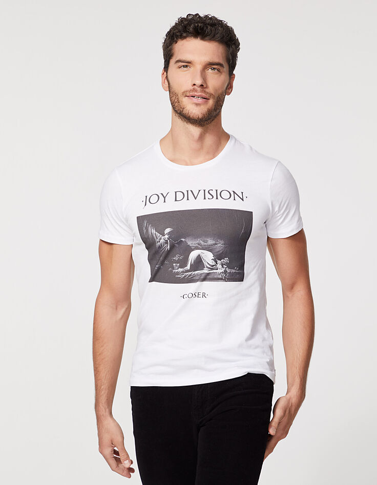 Camiseta blanca JOY DIVISION Closer Hombre-2
