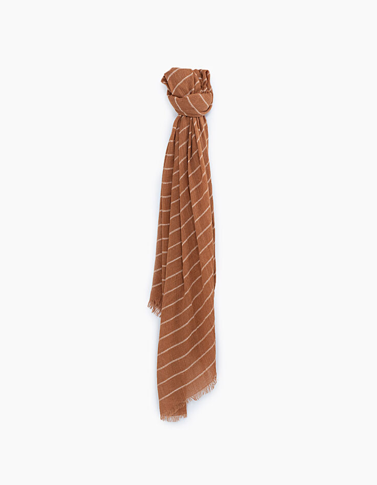 Men’s saffron striped scarf-1