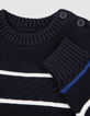 Boy's organic cotton fancy knit sailor sweater-8