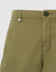 Men’s khaki TAPERED chino Bermudas-7