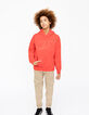 Rotes Jungensweatshirt mit gummiertem Maxi-Logo-8