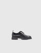 Derbies noires crantées en cuir Homme-1