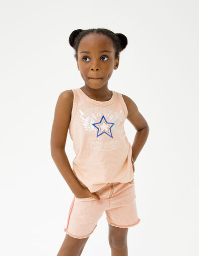 Camiseta tirantes niña personalizable con lazo en lateral escote