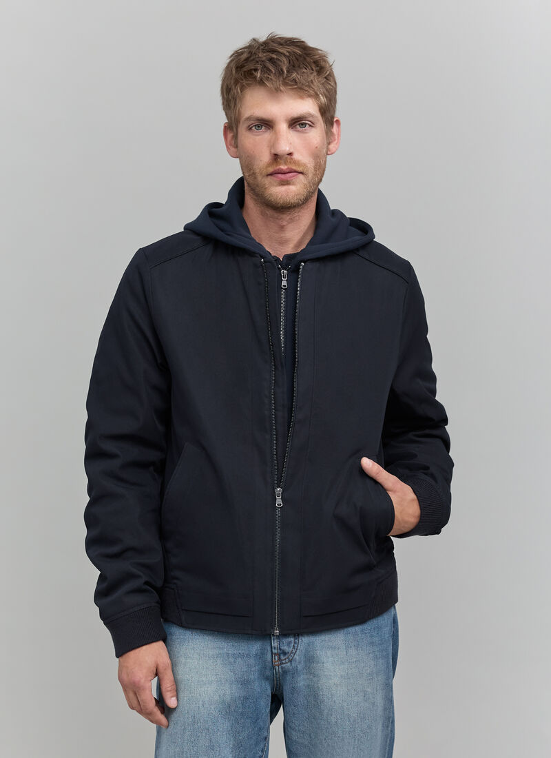 Bomber marine avec parementure Homme - IKKS