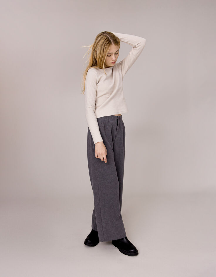 Graue Hose LARGE für Mädchen-1