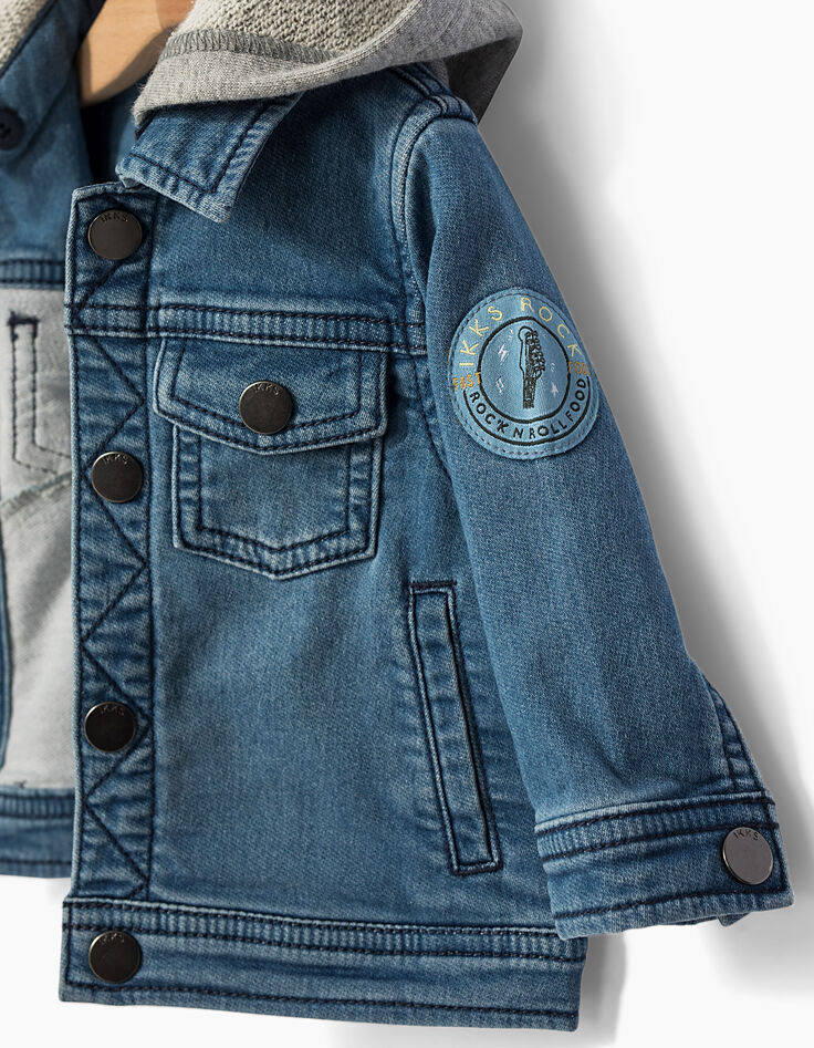 Baby boys' stone blue denim jacket-3