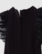 Schwarzes Mädchenrüschenkleid aus Tüll-7