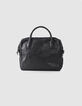 Men's black leather bag -3