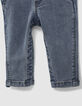 Set jeanstuinbroek en T-shirt babyjongens-7