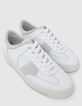 Men’s off-white leather trainers-2