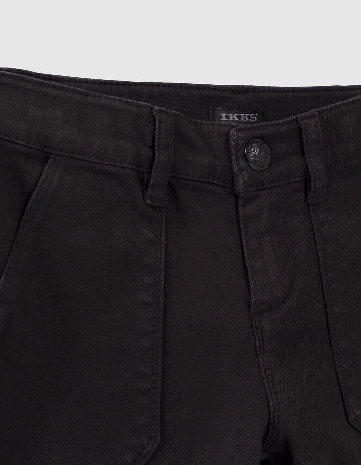 Girls’ black CARGO trousers-2