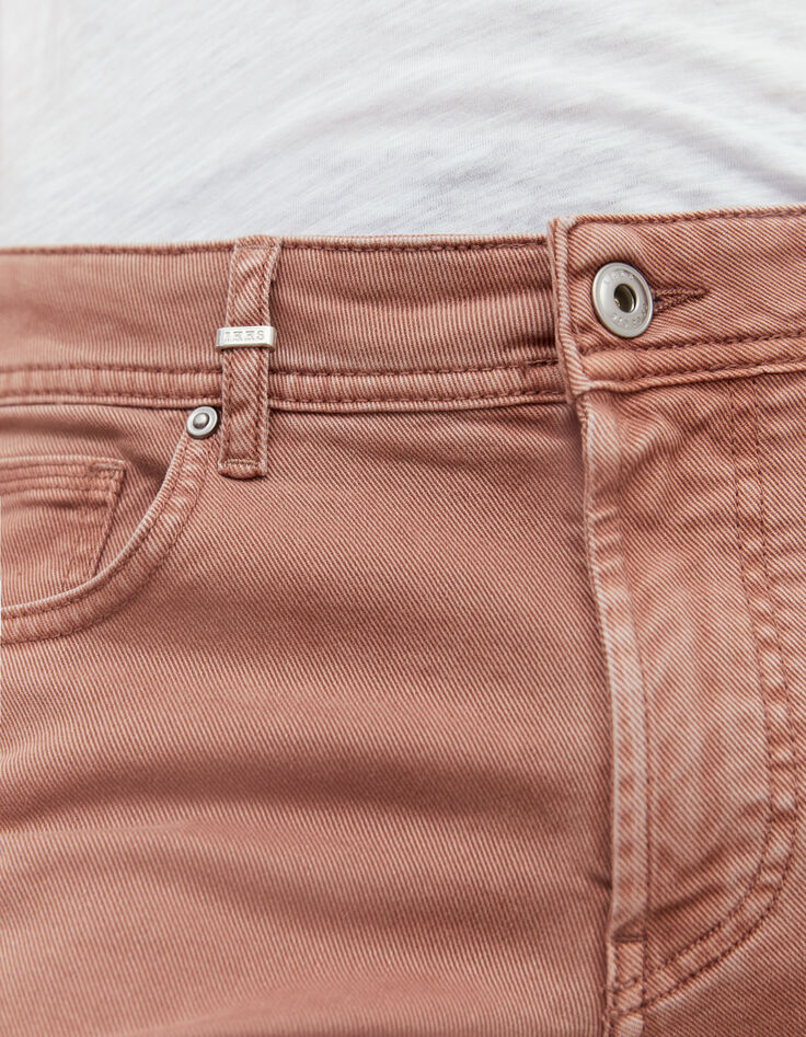 Koraalrode SLIM jeans Heren-4