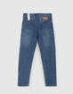 Medium Blue Straight-Jungenjeans mit Seitenstreifen -3