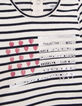 T-shirt marinière coton bio visuel drapeau bébé fille-5