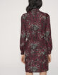 Women’s floral print long sleeve high-neck dress-3