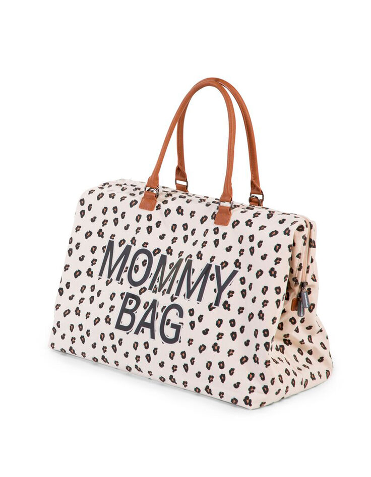 CHILDHOME Mommy Bag ecru leopard print baby changing bag-8