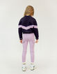 Sporty navy zipped cardigan for girls-2