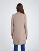 Women’s sesame wool-rich long coat-3