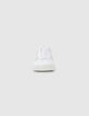 Men’s off-white leather trainers-5