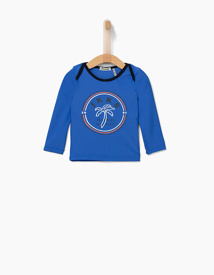 Blaues Shirt mit UV-Schutz für Babyjungen -1