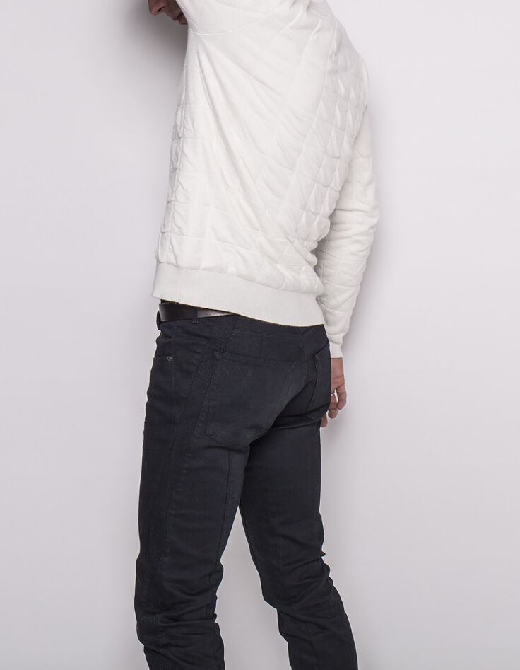 Pull col rond homme-5