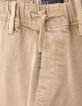 Pantalones battle beige con cintura elástica niño-6