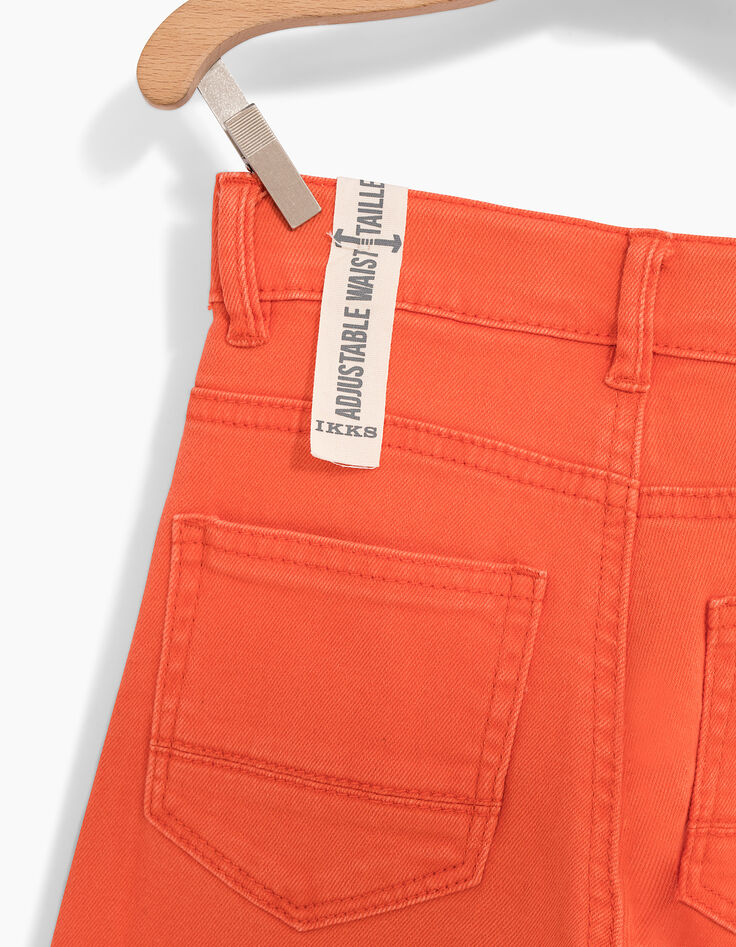 Boys’ slim orange jeans-6