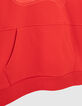 Rotes Jungensweatshirt mit gummiertem Maxi-Logo-6