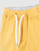 Baby boys’ yellow/grey reversible Bermuda shorts-8