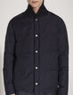 Men’s navy shawl collar light padded jacket-2