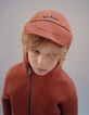 Boys’ brick cardigan with visor on hood-3