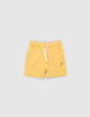 Baby boys’ yellow/grey reversible Bermuda shorts-7