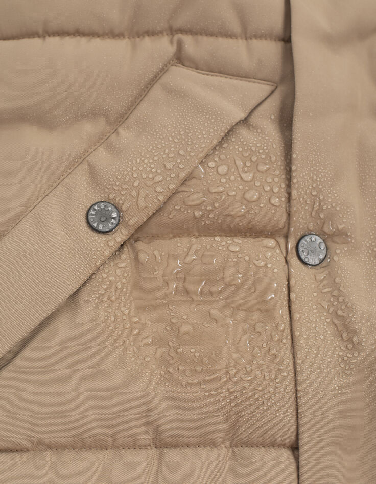 Boys' caramel and grey padded jacket-6