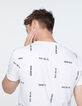 Tee-shirt blanc avec typo Sound Wave IKKS Bklyn Homme-6