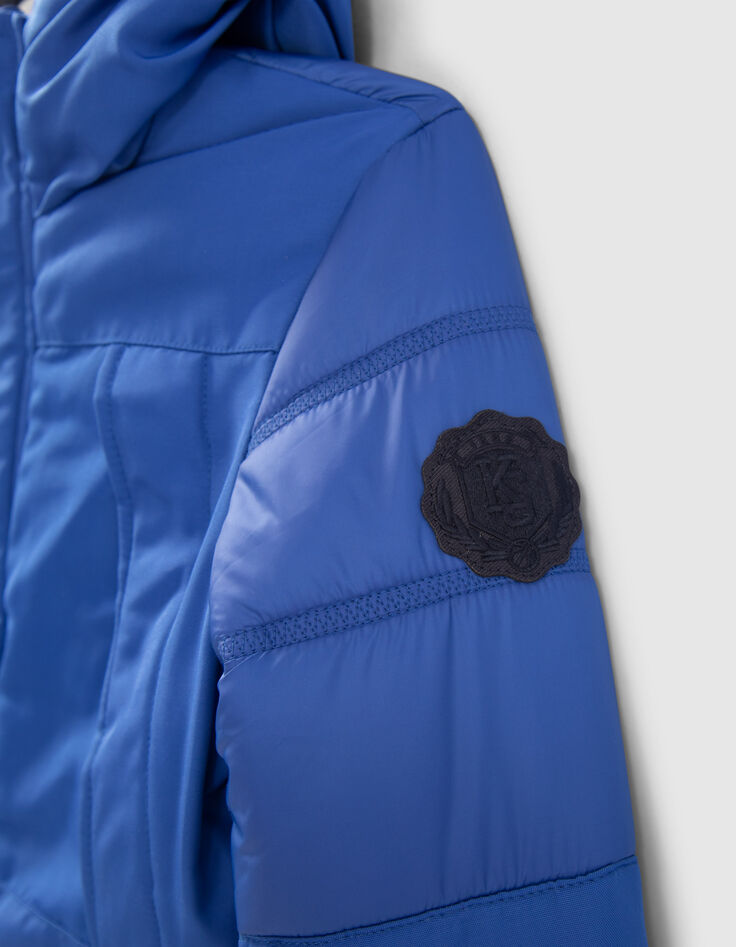 Parka bleu électrique détails matelassés garçon-5