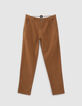 Pantalon CHINO camel garçon-1