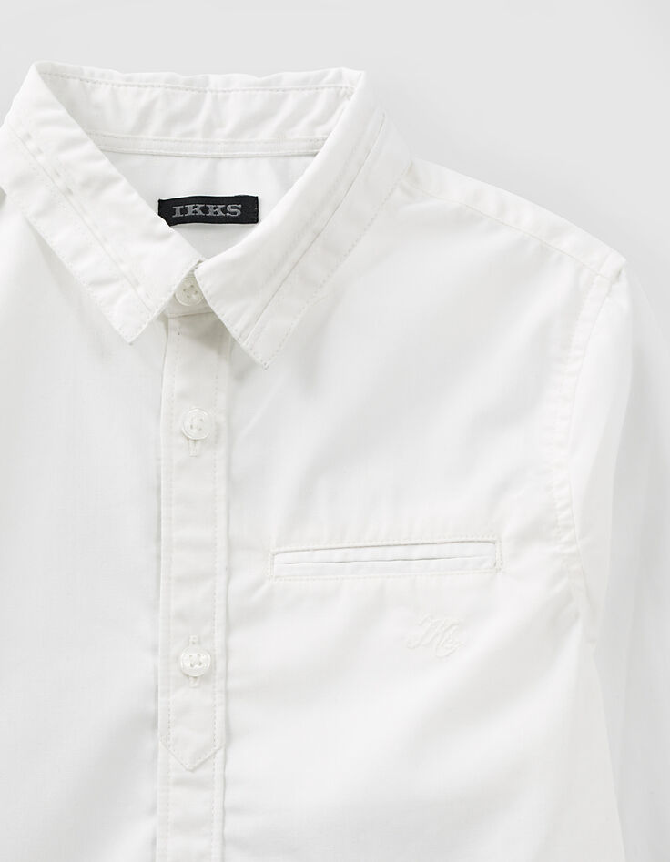Wit overhemd voor jongens-4