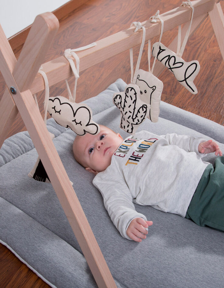 CHILDHOME natural beech Tipi Baby Gym-1