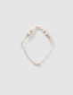 Girls’ gold-tone chain bracelets with beads-2