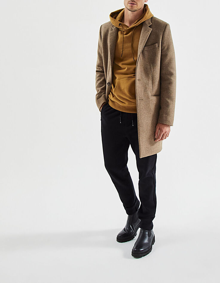 Men’s light brown straight coat-8