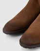 Chelsea boots tabac en cuir velours Homme-6
