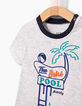 Camiseta gris The IKKS Pool Party bebé niño -2