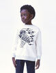 Jungen-Sweatshirt creme, Skelett-/Turnschuhabbildung-1