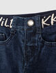 Vintage blue jeans tekst ceintuur biokatoen babyjongens-2